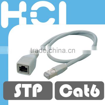 Taiwan Supplier RJ45 Cat6 Shielded F/STP Female to Male Consolidation Point Coupler Cable