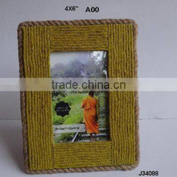 Jute Photo Frame in two tone available in all Photo Sizes and partterns