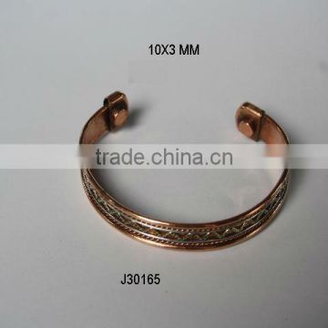 steel wave pattern Magnetic copper bracelet Wearing it has health benefits