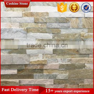 Premium slate stack stone, white beige exterior stone veneer wall cladding