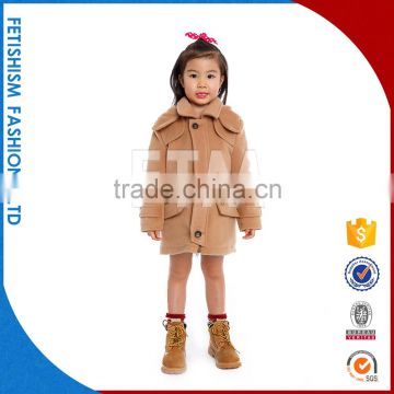 Best Price new design fashion cotton girls children's sheepskin coats