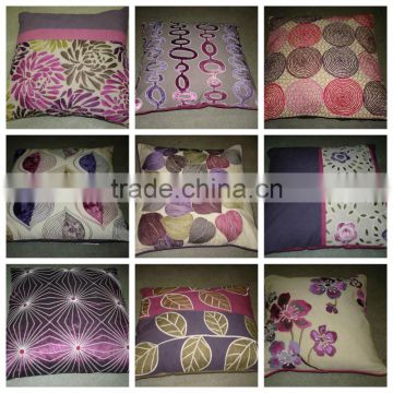 Beautiful lilac embroidered cushion covers collection