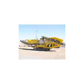 Track mobile granite crusher