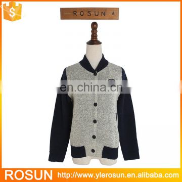 Men 2017 Fashion as spring gray Color knit Cardigan Women Sweater also fit for kid clothing