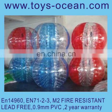 low price football bubble ball,human bumper ball, land walking inflatable ball for sale