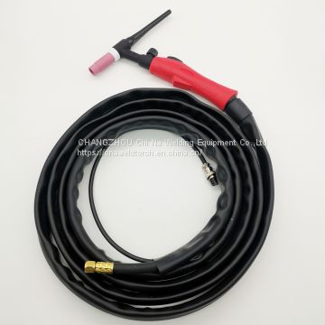 CE Certification Popular TIG WP-17 Gas Cooled red handle Welding Torch With High Quality