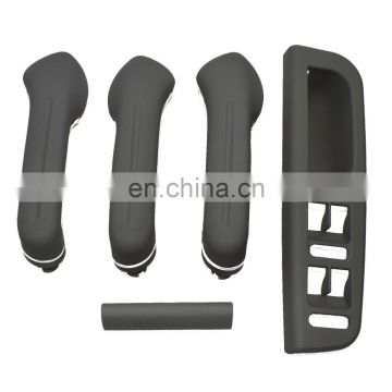 Free Shipping! For VW Golf MK4 Gray Inner Door Grab Handle Cover Switch Bezel Trim 5pcs
