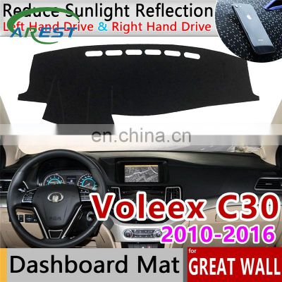 for Great Wall Voleex C30 2010~2016 Anti-Slip Mat Dashboard Cover Pad Sunshade Dashmat Carpet Accessories GreatWall 2014 2015
