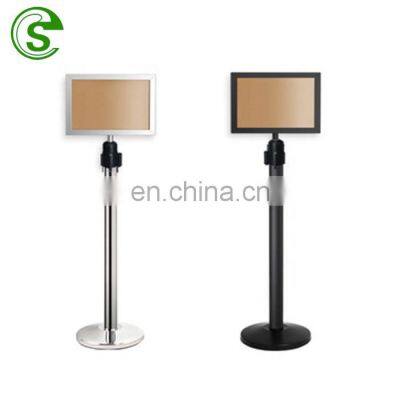 Hot Sale Black Retractable Barrier Posts Crowd Control Barrier Guidance Stanchion for Restaurant Hotel frame stanchions