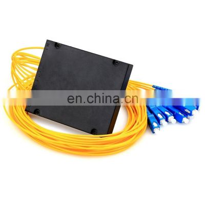 1x8 SC UPC/APC ABS Box Fiber PLC Splitter Single Mode Pembagi PLC ABS Module Optical PLC Splitter