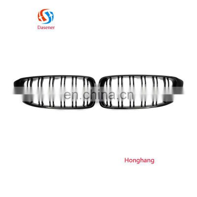 Honghang Factory Supply Car Parts Front Grills, Double Bars Front Bumper Grilles For BMW 4 Series F32 F33 F36 M4 2014-2017