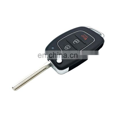 Replacement 3 Buttons Flip Remote Key Shell Case Blank Cover Housing Fit For Hyundai I30 IX35 i20 K2 K5 Auto