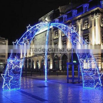 Star decoration outdoor christmas light arches