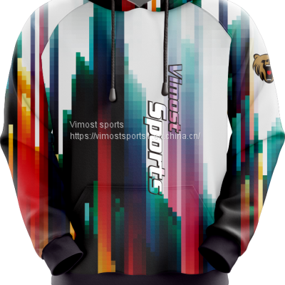 Customized Sublimation Hoodie of Black Strings with Cool Style