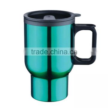 Colored travel mugs with handle