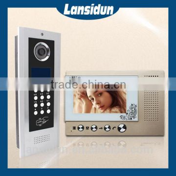 Lansidun Home Automation Color LCD Multi Apartment Video Intercom System