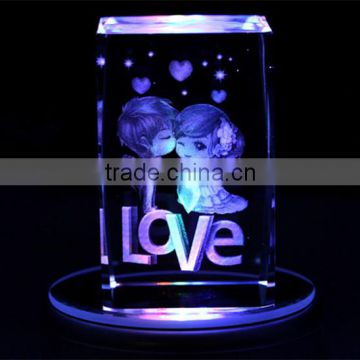 3D Laser Crystal Engraving crystal Gifts For Wedding valentine's day Souvenirs Home Decoration