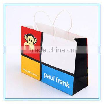 2015 New Fancy Custome Logo Printed Shopping Bag With Handle