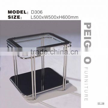 PG-PK-D306 Most Popular Modern Tempered Glass Tea Table