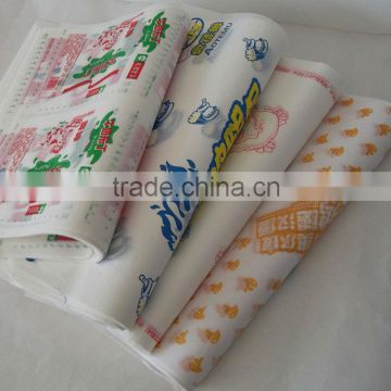 printed colourful wax paper