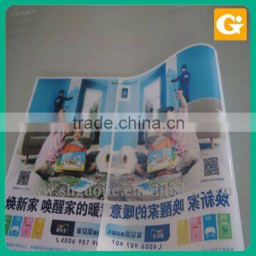 blue transparent film led light box film UV printing