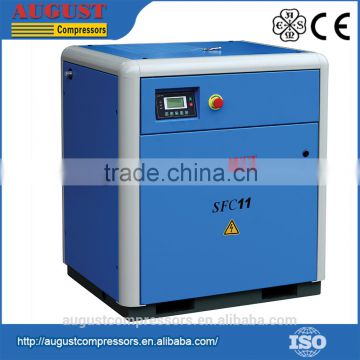 SFC11A 11KW/15HP 7 bar AUGUST stationary air cooled screw air compressor for sale