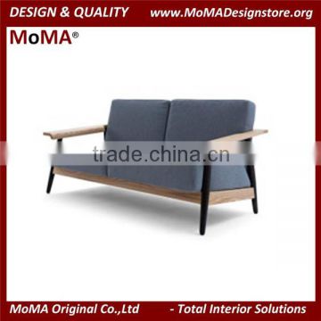 MA-MD125 Industrial Restaurant Latest Design Wood Frame Fabric Sofa