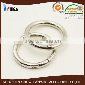 38mm silver metal o ring buckle