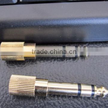 6.3MM PLUG TO 3.5MM STEREO JACK , AUDIO AND VIDEO CONNECTOR