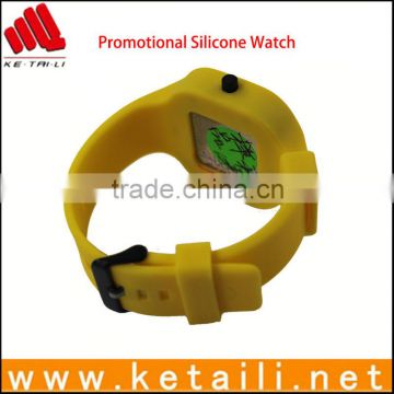 promotional silicone watches, 100% high grade silicone band