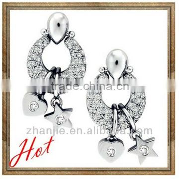 2013 New Design diamond jewelry luxury diamond dangle earrings alibaba wholesale #22023