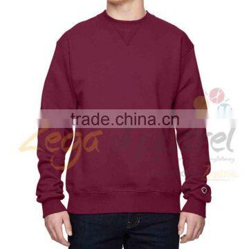 Zegaapparel 2016 Men fashion wholesale plain crewneck sweatshirt