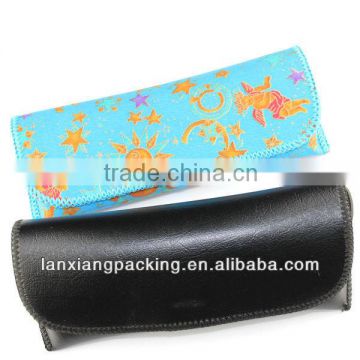 Fashion soft leather sunglass case
