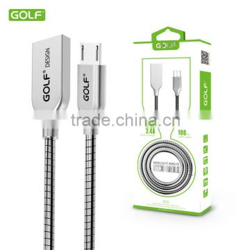 Zinc alloy metal port USB data cable for android, high end and factory price zinc alloy material