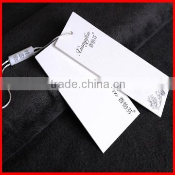Modern Designed Printed Paper Hangtags On Clothes With Rope For Sale