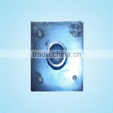 Hollow type scaffolding base plate for building support