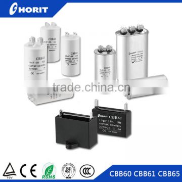 Factory price 300vac cbb60 sh motor run capacitor 50-60Hz