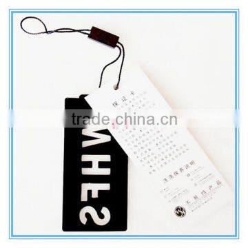custom garment price hang tag with string for retail
