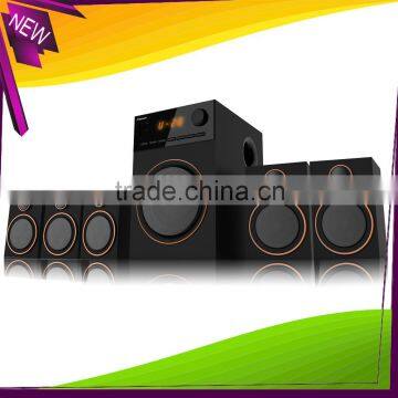 A602 80W Output Power(RMS) Wooden 5.1 Home Theatre Sound Speaker System