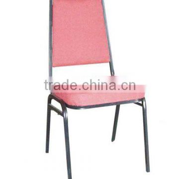 Pink comfortable steel hotel banquet chair