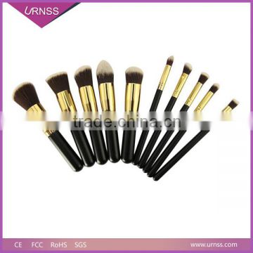 China oem manufacturer makeup kabuki brush, 10 pcs kabuki makeup brush set, Synthetic hair kabuki makeup brush set
