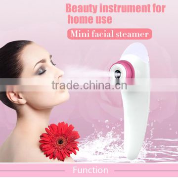 Stream line nano facial steamer for personal skin care with USB recharge