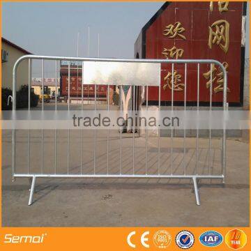 galvanized temporary pipe concert construction crowd road safety barricade