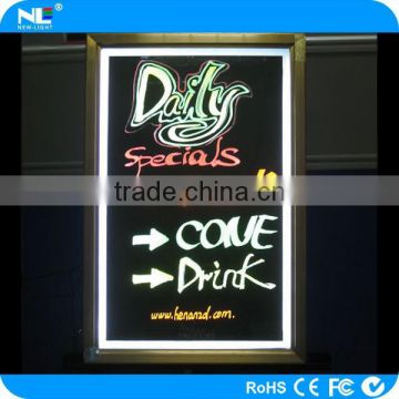 Outdoor LED display advertising writing board with remote controller / kids LED writing boards