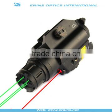 Tactical Triple Green Laser sight with single red Laser scope combo