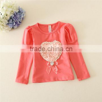 undershirts of 90-130cm for girls, spring / winter undershirts for 2-6years children, undershirts with low price for kids