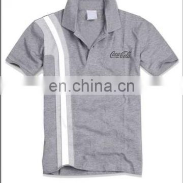 Recycle Pet t-shirt,RPET designer men's polo grey t-shirt