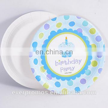 New Product Free Sample Food Paper Material/Colorful Birthday Hot Sell Party Plates