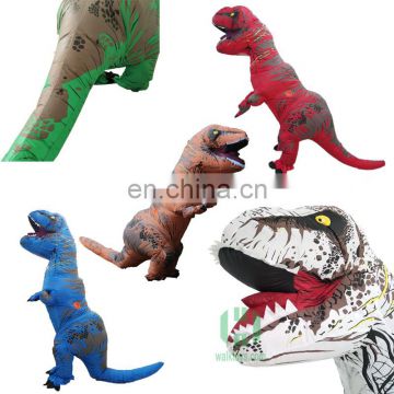 HI high quality 5 color inflatable animal t-rex dinosaur costume
