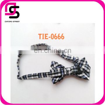 New 2015 fashion cotton grid pattern neckwear decoration custom bow tie